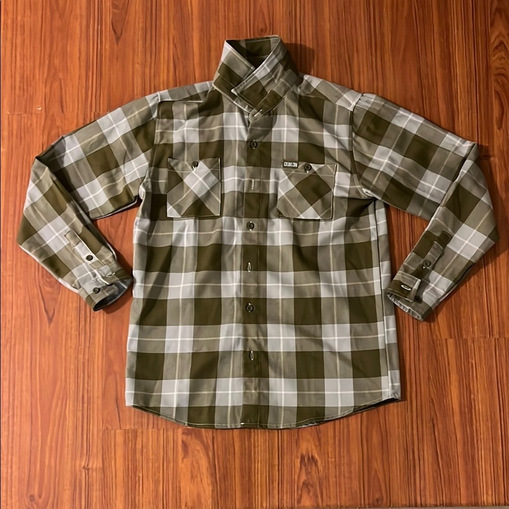 DIXXON Green/Gray Flannel - Boys XL